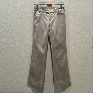 Stretched cotton pants, full length